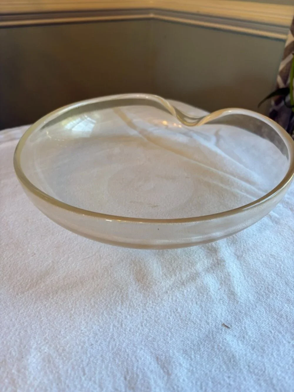 Elsa Peretti Thumbprint bowl with gold flecks created by Seguso Archimedes - Picture 5 of 6